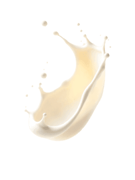 Elegant splash of white milk or cream on black