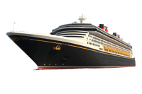 Cruise ship illustration for travel and vacation themes