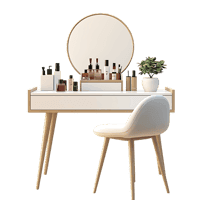 Modern vanity set with mirror