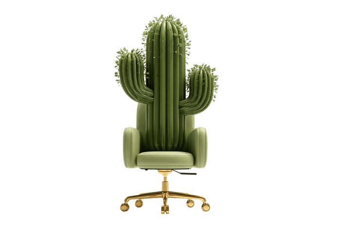 Unique cactus shaped office chair design466