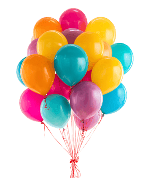 A vibrant bunch of colorful balloons118.