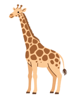 Cute giraffe illustration