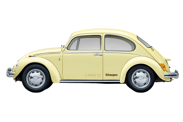 Classic yellow beetle car