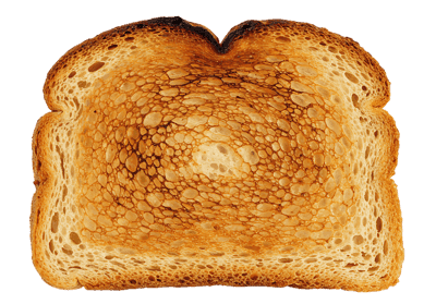Perfectly toasted bread slice, close up665.