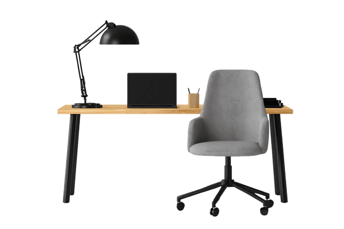 Modern home office workspace setup