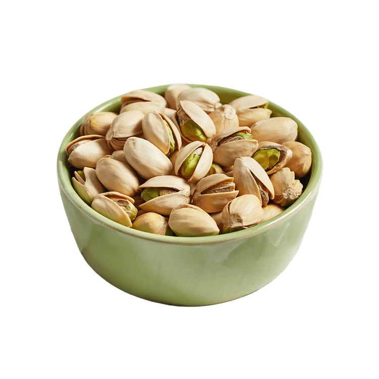 Bowl of shelled pistachios