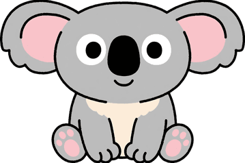 Cute cartoon koala illustration