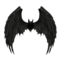 Dark gothic bat illustration
