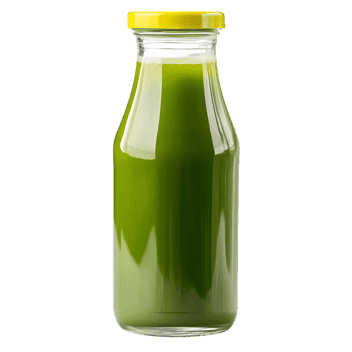 Bottle of fresh green juice.