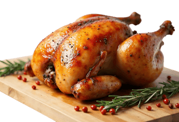 Roasted chicken with rosemary and peppercorns