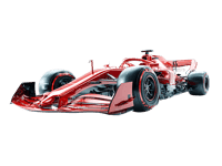 Sleek Red Formula 1 Race Car