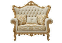 Elegant gold and cream luxury sofa608