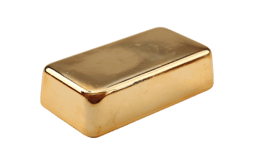 Shiny gold bar, wealth, luxury, finance concept.