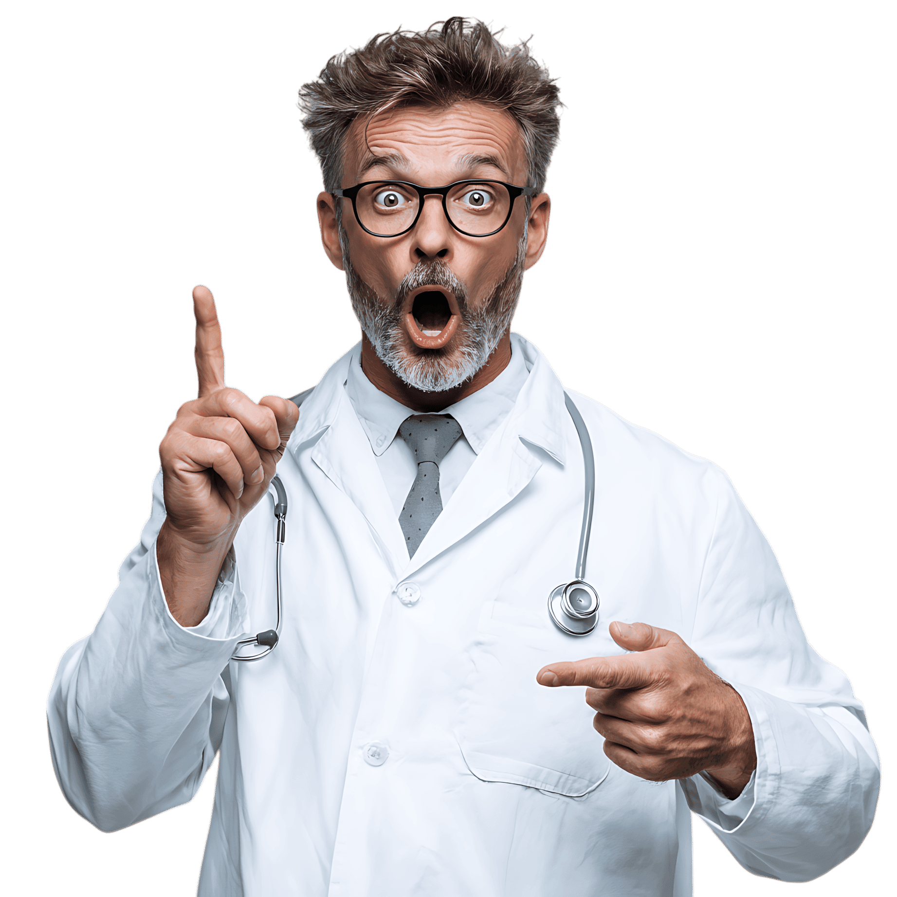 Surprised doctor has an idea!