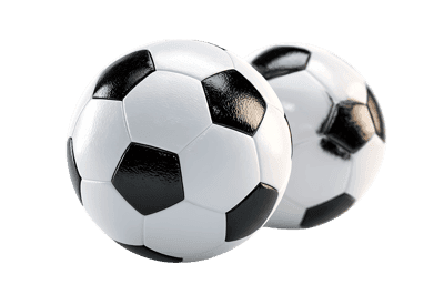 Two soccer balls close up. Sport, game, competition697.