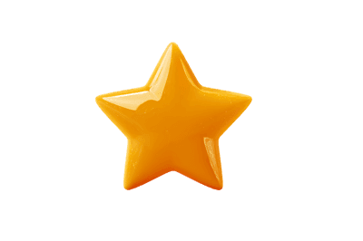 Shiny gold star 3D rendering. Success, rating, award concept.