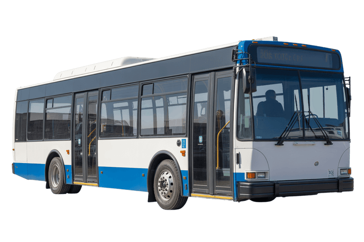 Public transportation bus for city and urban travel