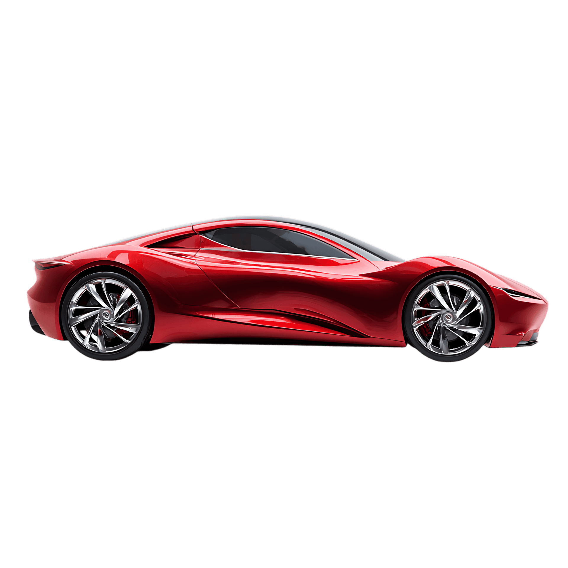 Sleek Red Sports Car