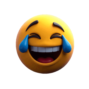3d emoji laughing with tears of joy