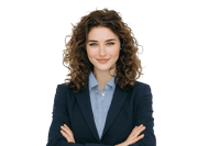 Portrait of a confident businesswoman with headset.