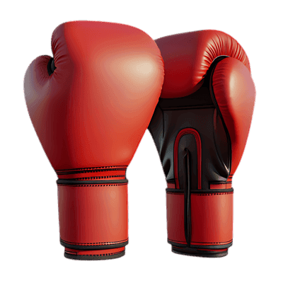 Pair of red boxing gloves426