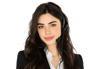 Portrait of a friendly female customer service representative.