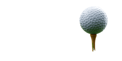 Golf ball on a tee against a black background, ready for the first drive.