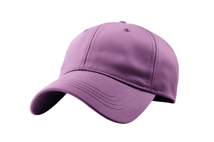 Purple baseball cap isolated on black background761