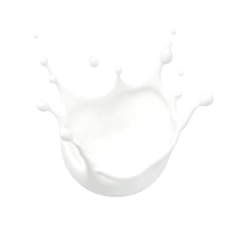 Dynamic white milk splash forming a crown shape against a light background, frozen in motion