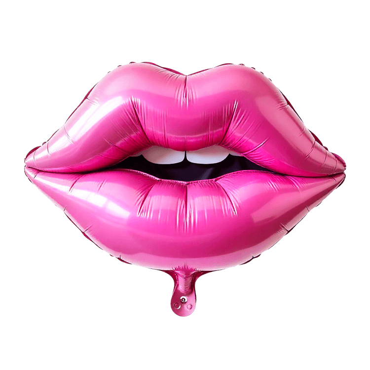 Pink lips balloon, perfect for valentine day celebrations