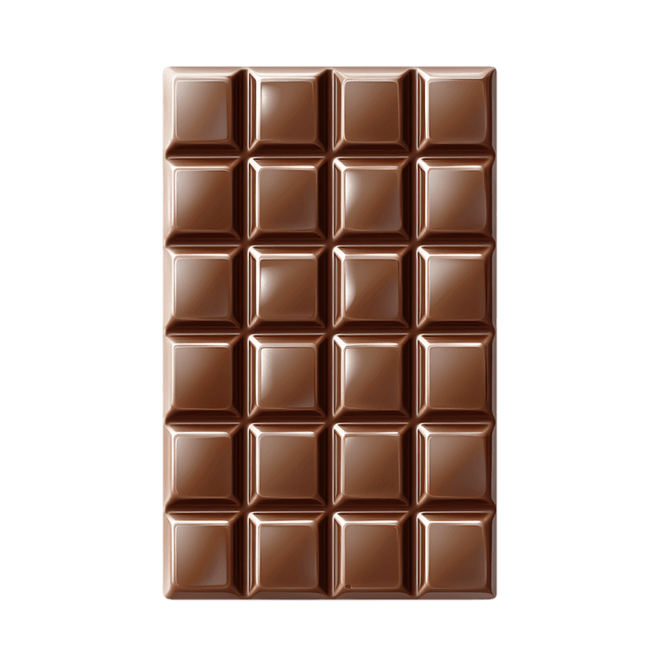 Milk chocolate bar, close up view.
