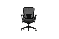Black gaming chair isolated