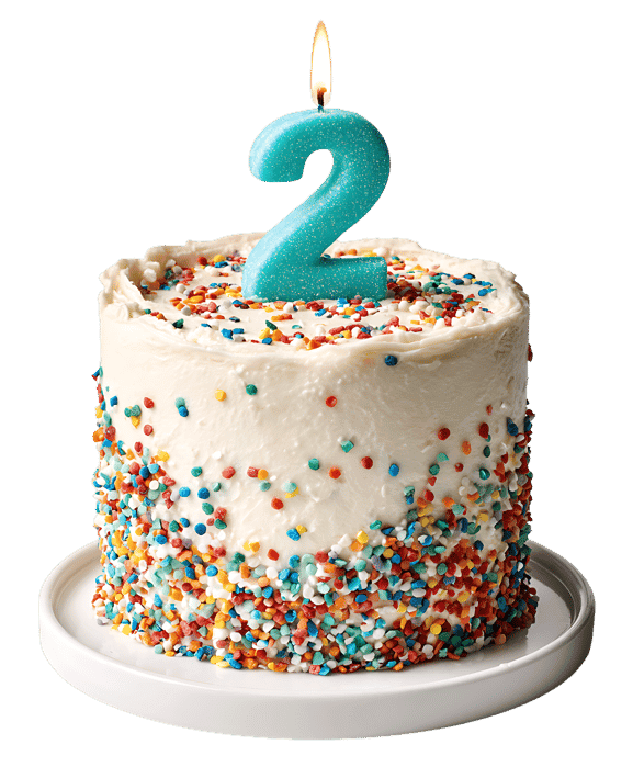 Delicious second birthday cake!