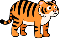 Cartoon tiger illustration330