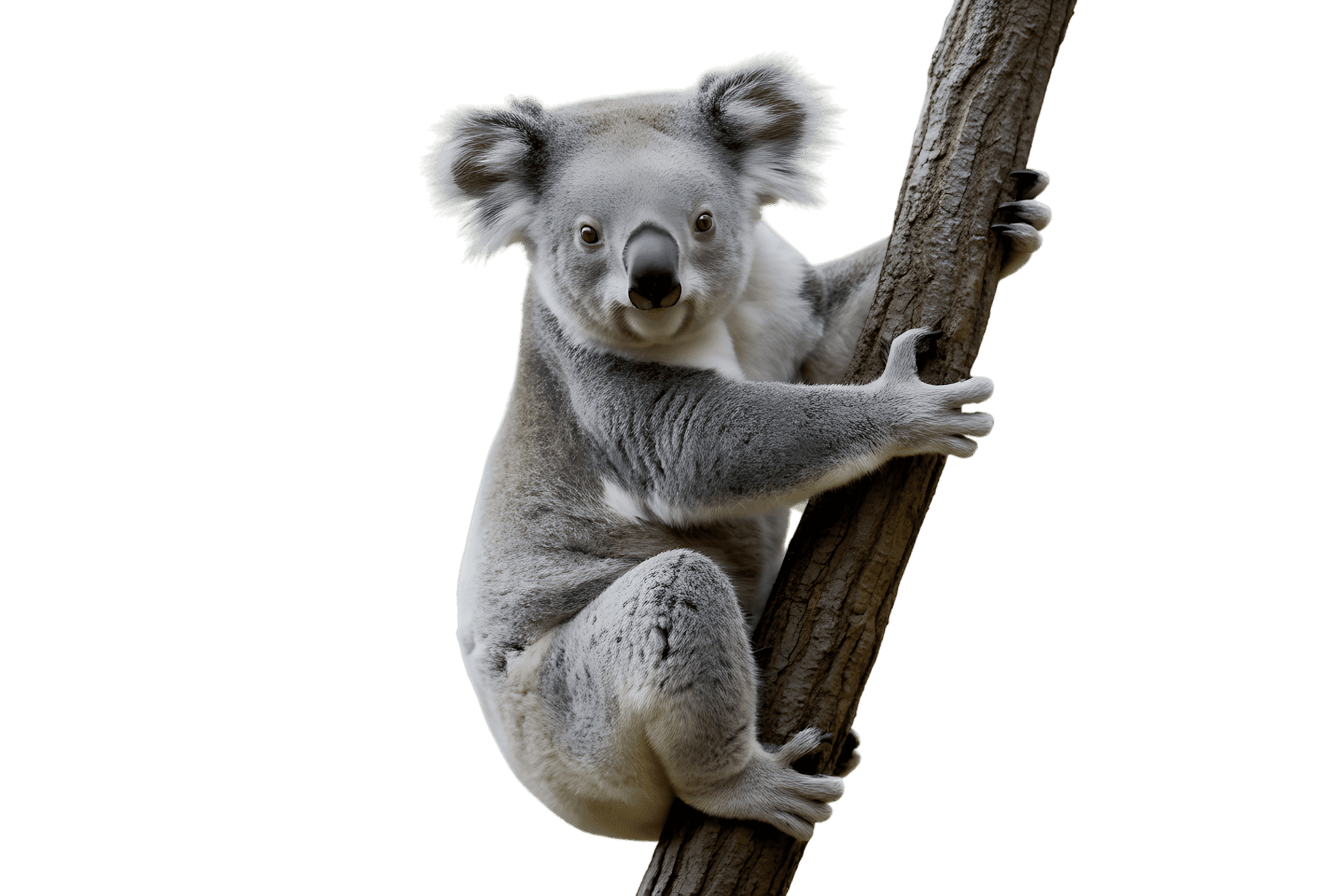 Koala on a tree branch