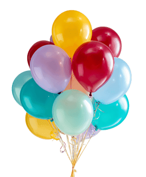 A bunch of colorful balloons523.