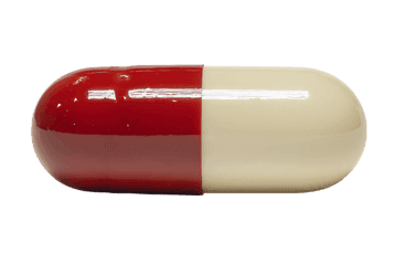 Red and Beige Capsule