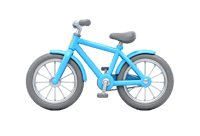 Illustration of a blue bicycle