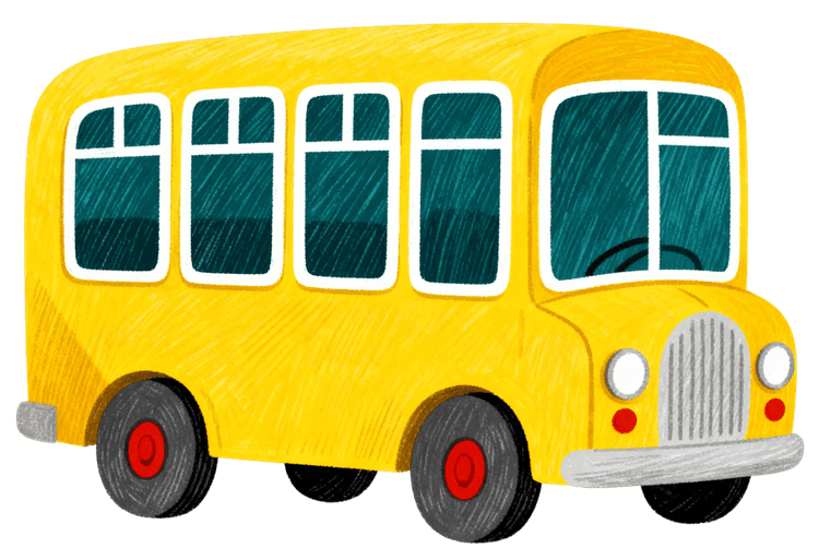 Cartoon school bus illustration