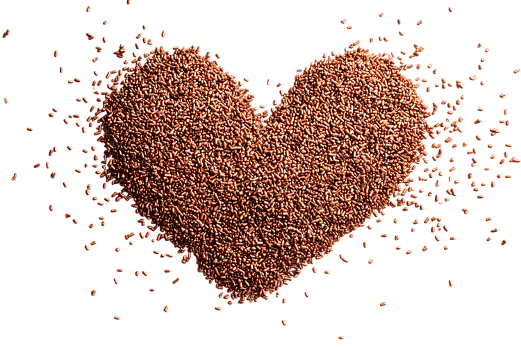 Chocolate Sprinkles in Heart Shape