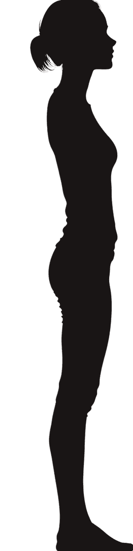 Woman silhouette profile side view for design and illustration