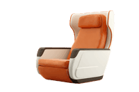 Modern orange armchair