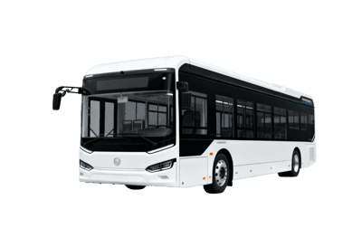 Modern electric city bus for public transportation