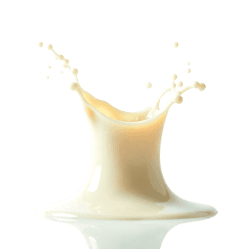 Milk splash creates a crown shape in dynamic motion