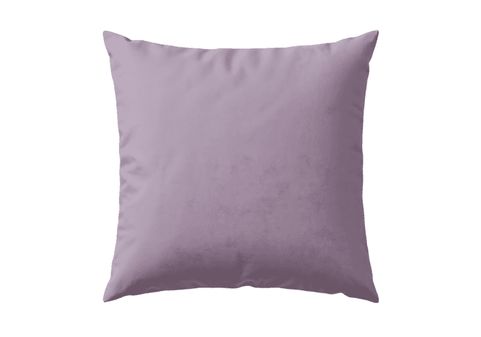 Lilac velvet cushion soft texture home decor