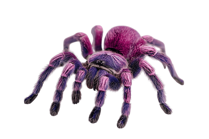 Vibrant Pink and Purple Tarantula