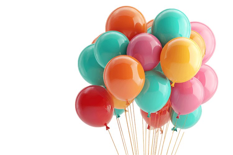 A bunch of colorful balloons482.