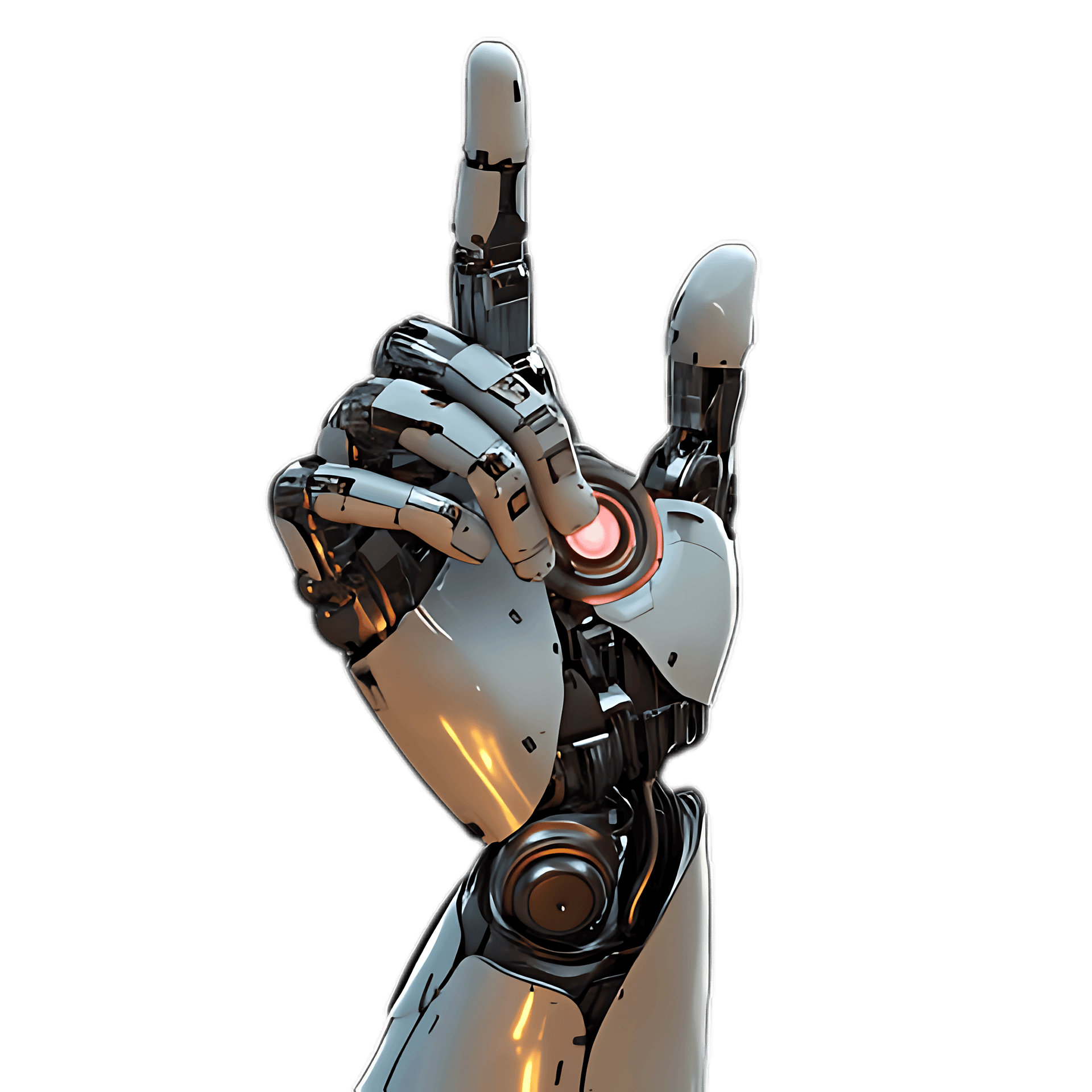 Robotic hand pointing, futuristic technology826