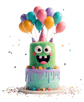 Fun Monster Birthday Cake!