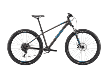 Gray mountain bike for outdoor recreation and exercise